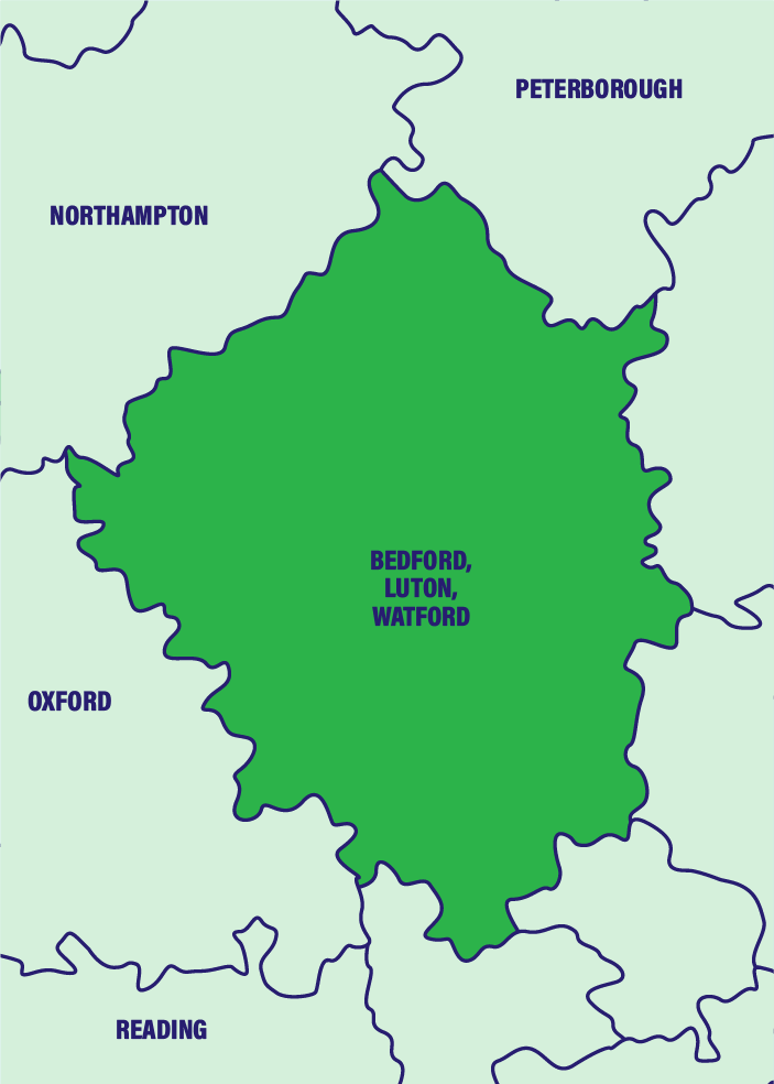 Metro Rod Bedford, Luton & Watford Coverage