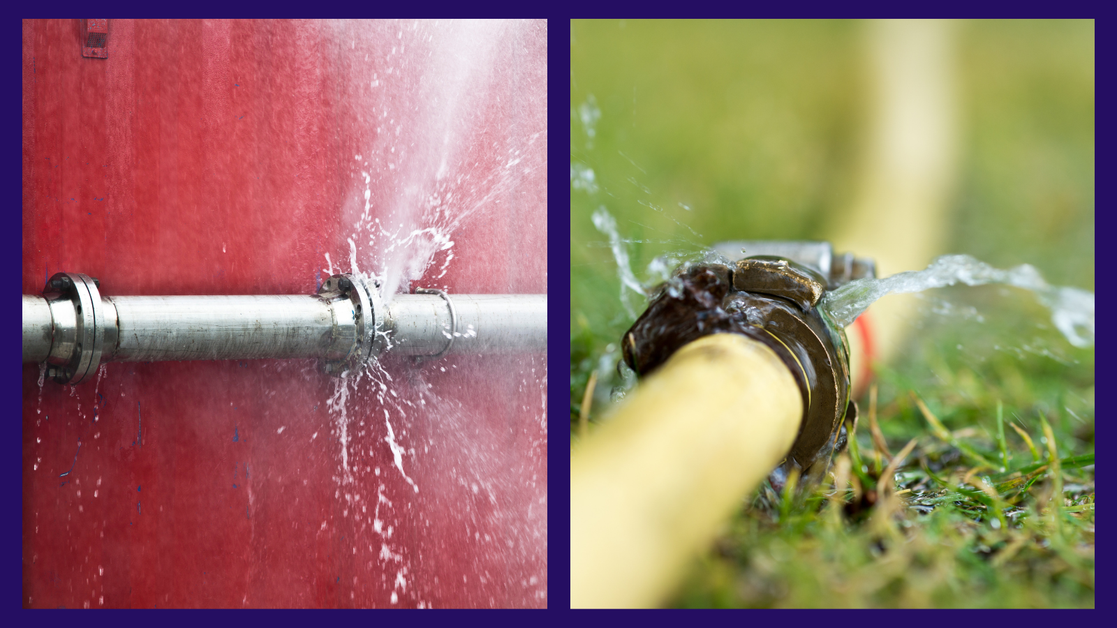 What to do with a burst/leaking pipe